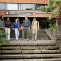 Students in front of the School