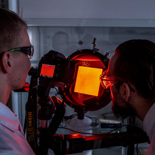 Researchers in the lab