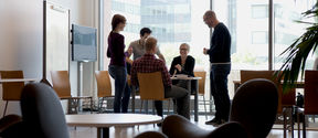 A gathering of Aalto University people