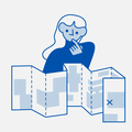 Student guide illustration, campus guide